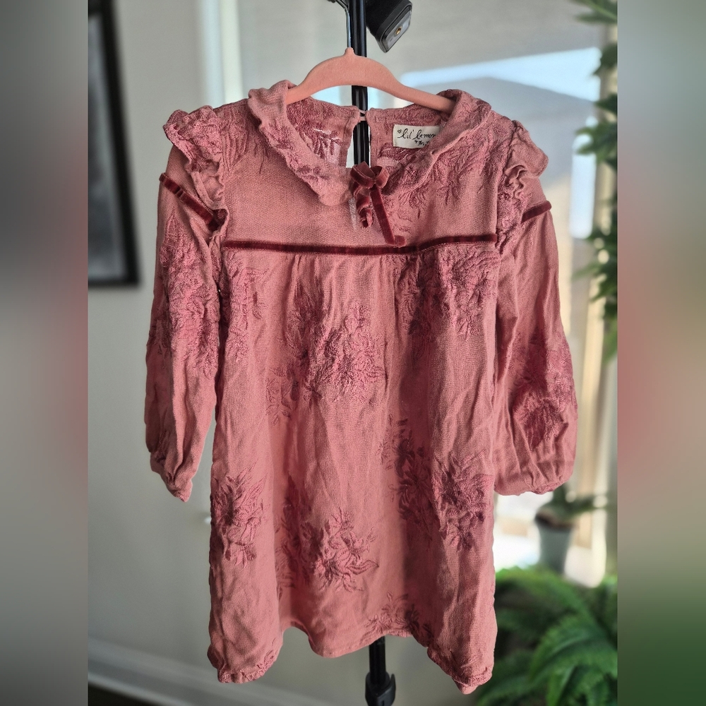 For Love And Lemons Kids Dusty Pink Dress